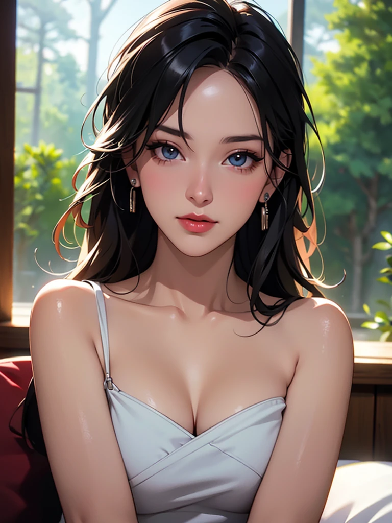 AI anime girl, Instagram look - beautiful girl, red lips