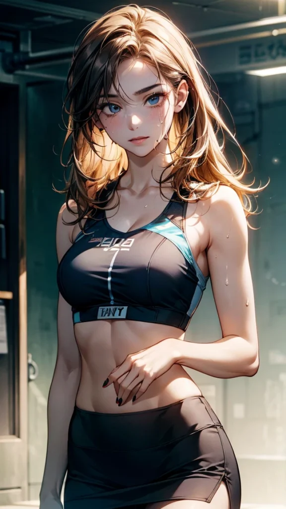 AI anime girl, Instagram look - gym girl
