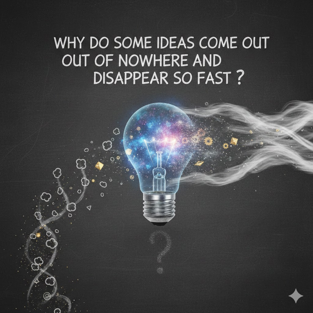 Why do some ideas come out of nowhere and disappear so fast?